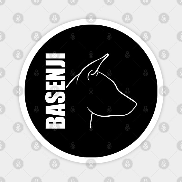 Proud Basenji profile dog lover Magnet by wilsigns